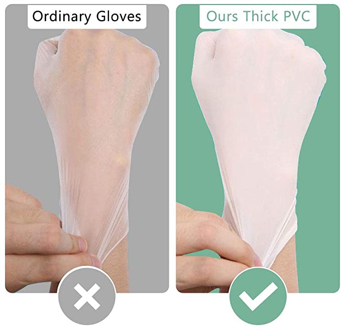 Latex-free And Powder-free Vinyl Medical Exam Gloves for Medical Care