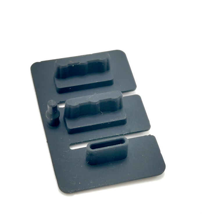 Customized Silicone Rubber Stopper Black Color Rubber Plug for Usb Computer Use