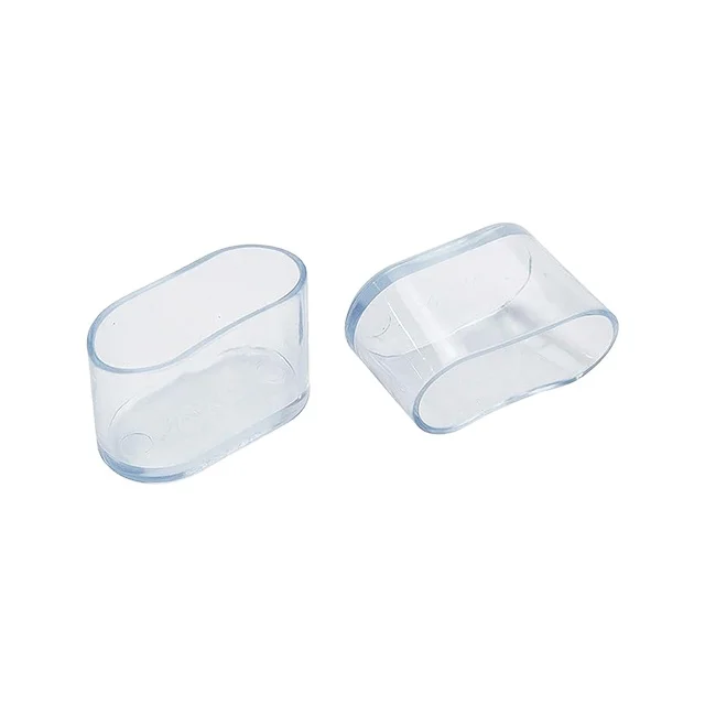 Transparent Oval Rubber Foot Cover