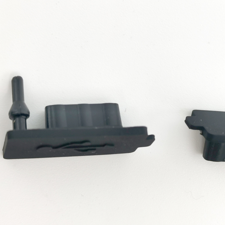 Customized Silicone Rubber Stopper Black Color Rubber Plug for Usb Computer Use